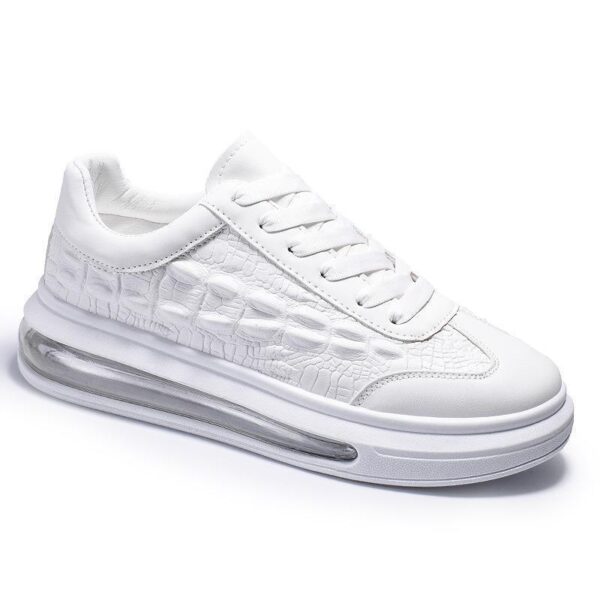 Trendy Leather Men's Shoes Fashion Casual Sneakers - Image 5