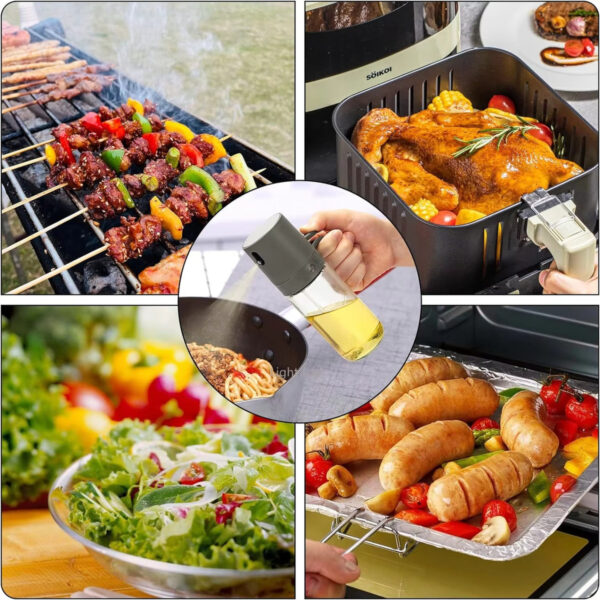 Kitchen Glass Oil Sprayer Bottle Olive Oil Sprayer Mister Spray Oil Dispenser Oil Jar Cruet BBQ Baking Picnic Kitchen Tool - Image 4