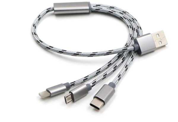 Three-in-one Data Cable USB Cable Short TYPE-C Mobile Phone Universal Three-in-one Charge Cable - Image 8