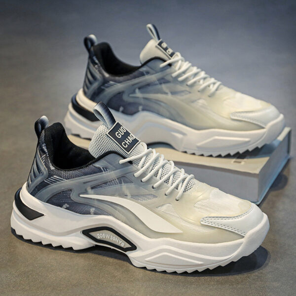Lace-up Dad Shoes Fashion Thick-soled Sports Shoes Casual Breathable Sneakers For Men - Image 6