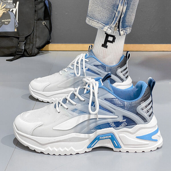 Lace-up Dad Shoes Fashion Thick-soled Sports Shoes Casual Breathable Sneakers For Men - Image 5