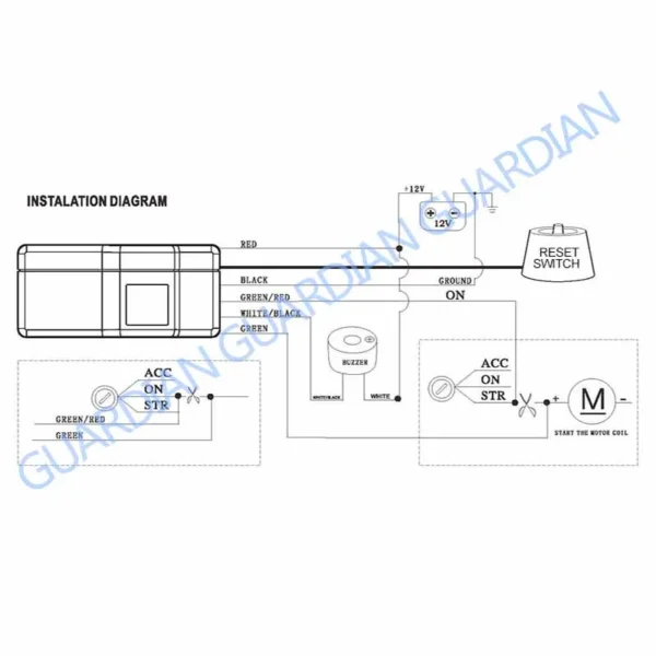 24V Truck Immobilizer RFID Wireless Security System Immobilizer Engine Automatic Lock Anti-Theft Alarm Device - Image 3