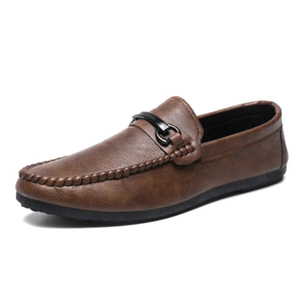 High Quality Leather Men Casual Shoes Comfortable Light Men Loafers Formal Men Dress Shoes Breathable Slip on Men Driving Shoes - Image 6