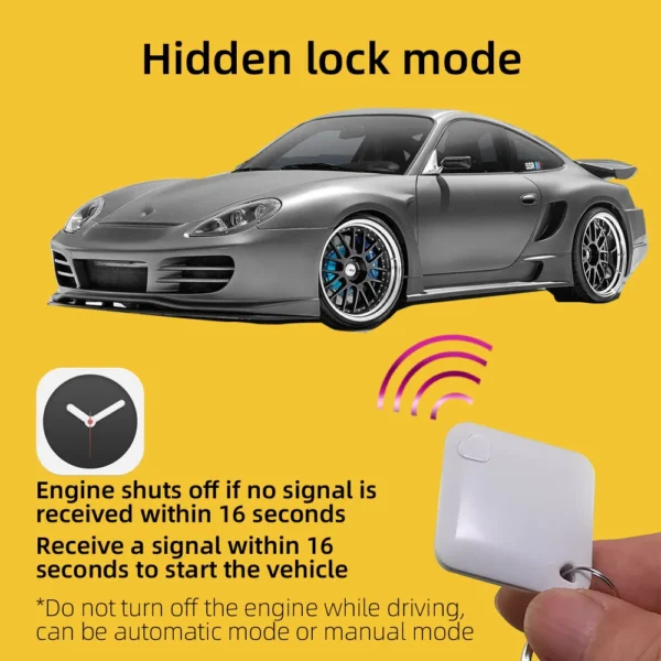 RFID Car Immobilizer Engine Lock Intelligent Anti-hijacking and Circuit Cut Off Automatically Lock Unlock Car Motorcycle Engine - Image 4