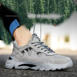 Cross Border Fashion Summer Breathability Lightweight Work Labor Protection Shoes Steel Toe Cap Anti Impact Puncture Safe