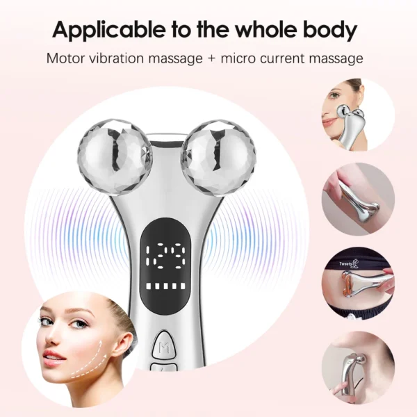 3D Massager Roller Micro-current Face Massager V Face Domestic Beauty Machine Double Chin Face Slimmer Face Lift Devices - Image 4