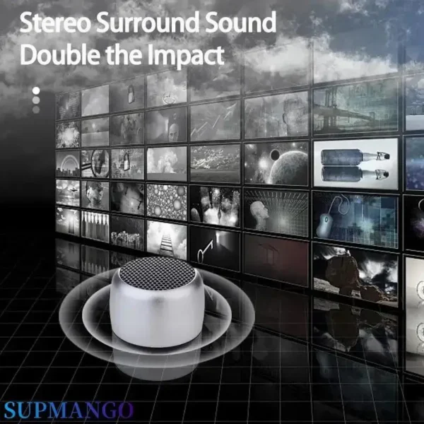M1 Bluetooth Speaker Music Stereo Surround Mini USB Outdoor Subwoofer Speaker Audio Player Speaker Microphone - Image 5